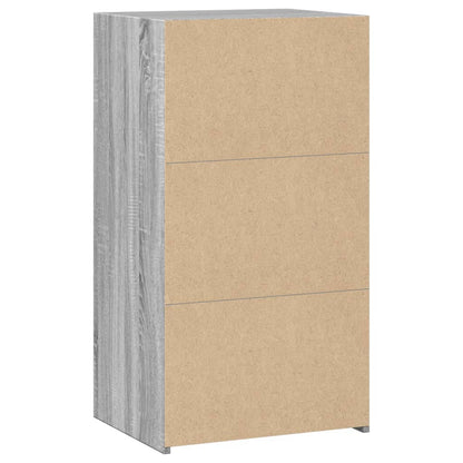 Dressoir 50x41x93 cm bewerkt hout grijs sonoma eikenkleurig