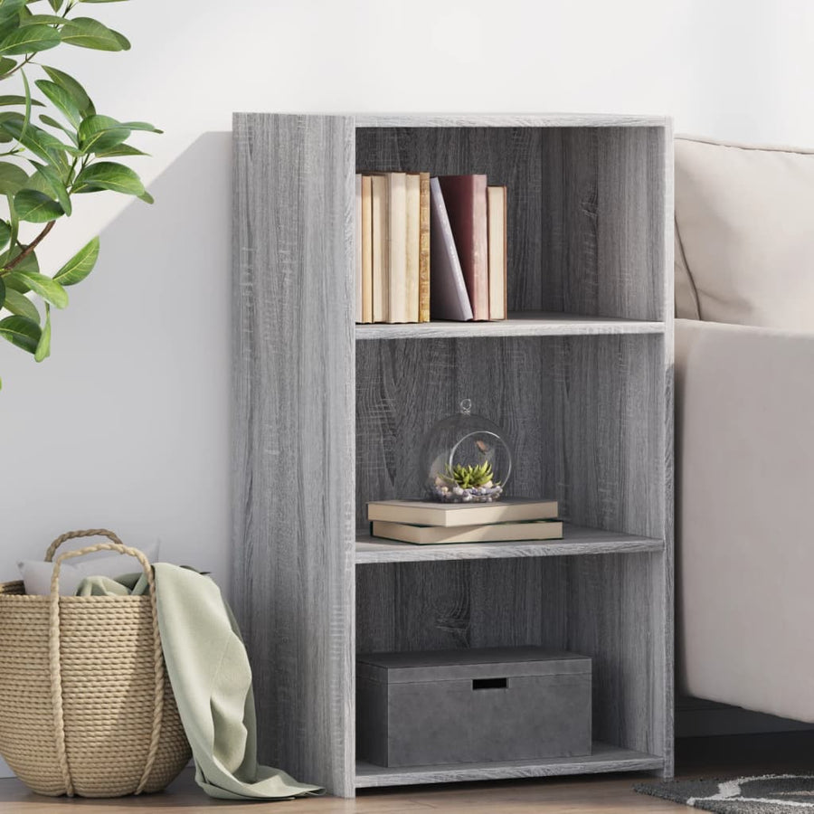 Dressoir 50x41x93 cm bewerkt hout grijs sonoma eikenkleurig