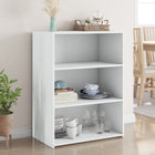 Sideboard 70X41X93 Cm Carved Wood White