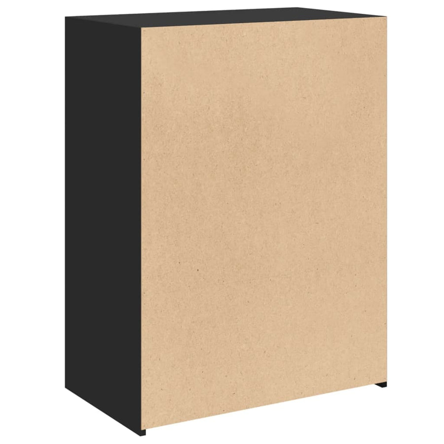 Dressoir 70x41x93 cm bewerkt hout zwart