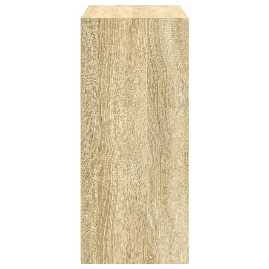 Dressoir 70x41x93 cm bewerkt hout sonoma eikenkleurig