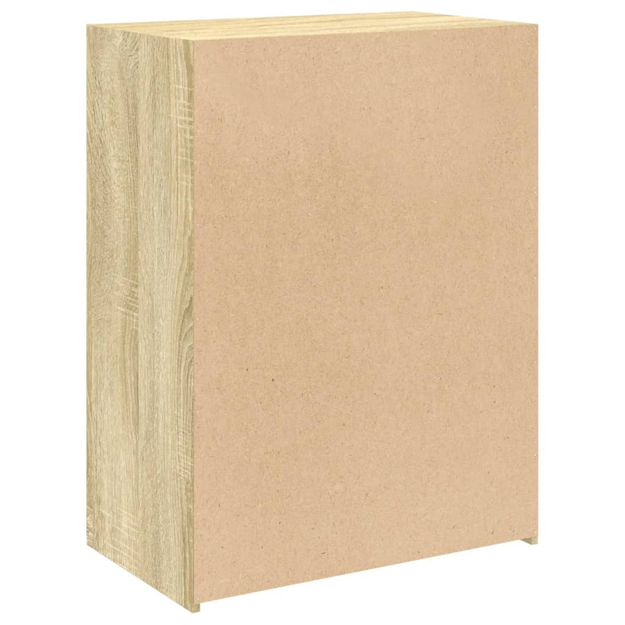 Dressoir 70x41x93 cm bewerkt hout sonoma eikenkleurig