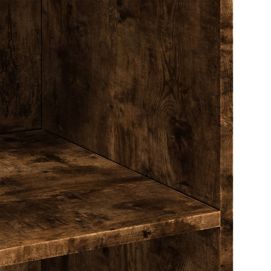 Dressoir 70x41x93 cm bewerkt hout gerookt eikenkleurig