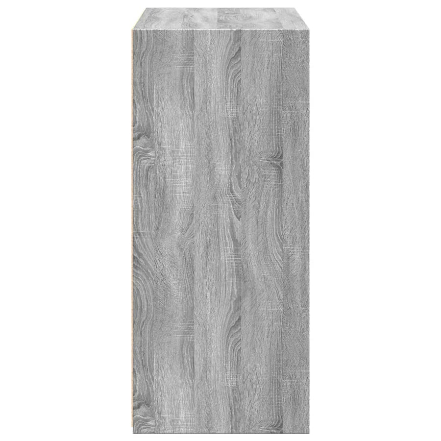 Dressoir 70x41x93 cm bewerkt hout grijs sonoma eikenkleurig