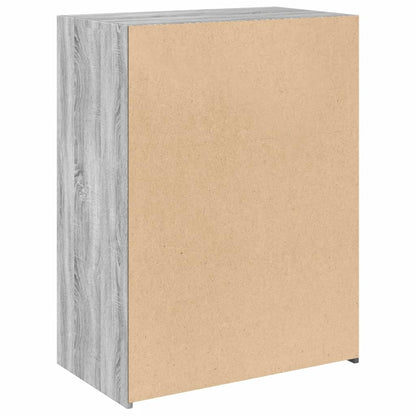 Dressoir 70x41x93 cm bewerkt hout grijs sonoma eikenkleurig