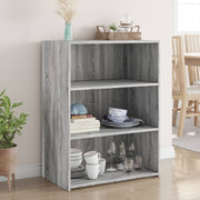 Dressoir 70x41x93 cm bewerkt hout grijs