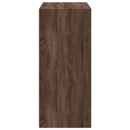 Dressoir 70x41x93 cm bewerkt hout bruin eikenkleur