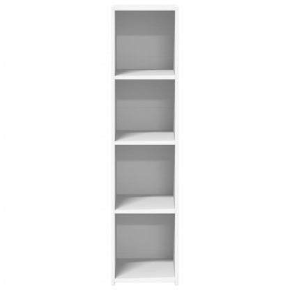 Hoge kast 30x41x124 cm bewerkt hout wit