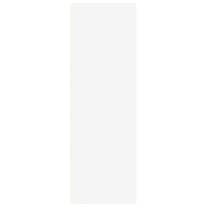 Hoge kast 30x41x124 cm bewerkt hout wit