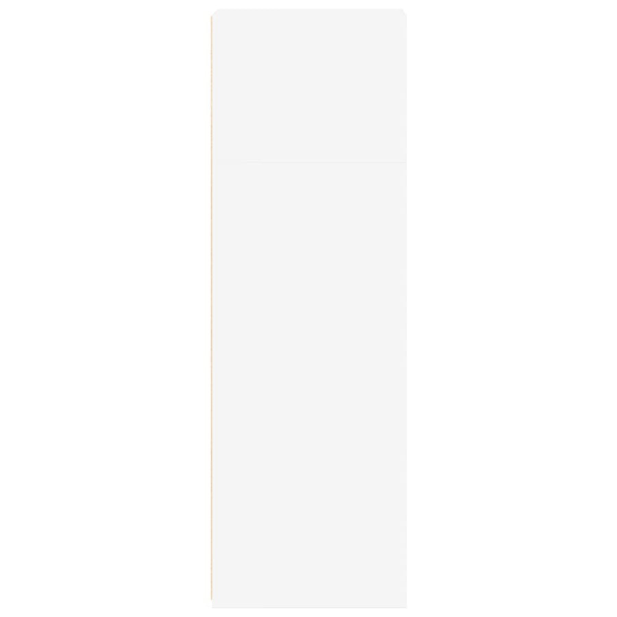 Hoge kast 30x41x124 cm bewerkt hout wit