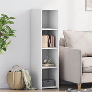 Hoge kast 30x41x124 cm wit bewerkt hout muurbevestiging