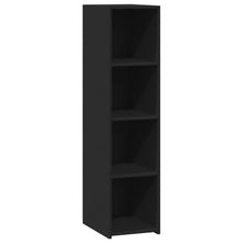 Hoge kast 30x41x124 cm bewerkt hout zwart