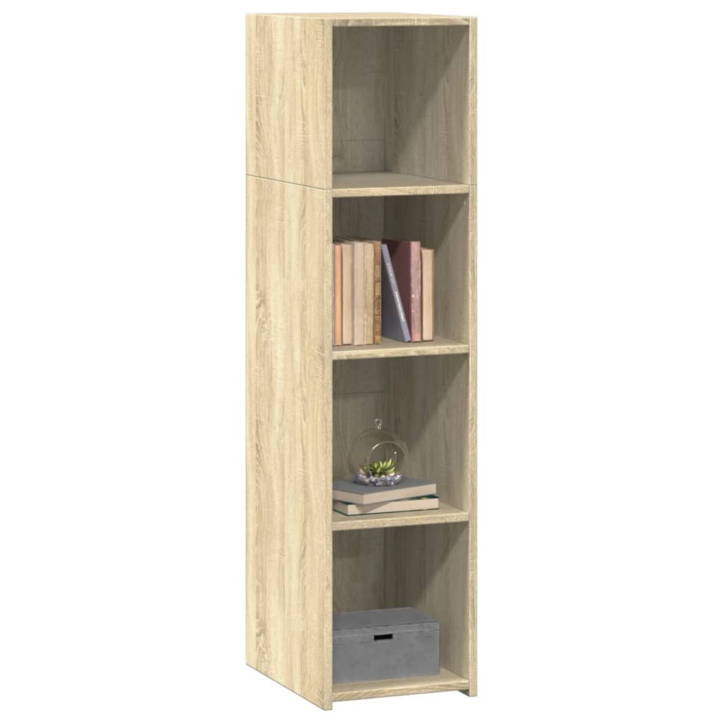 Hoge Kast 30X41X124 Cm Bewerkt Hout Kleurig Sonoma eiken