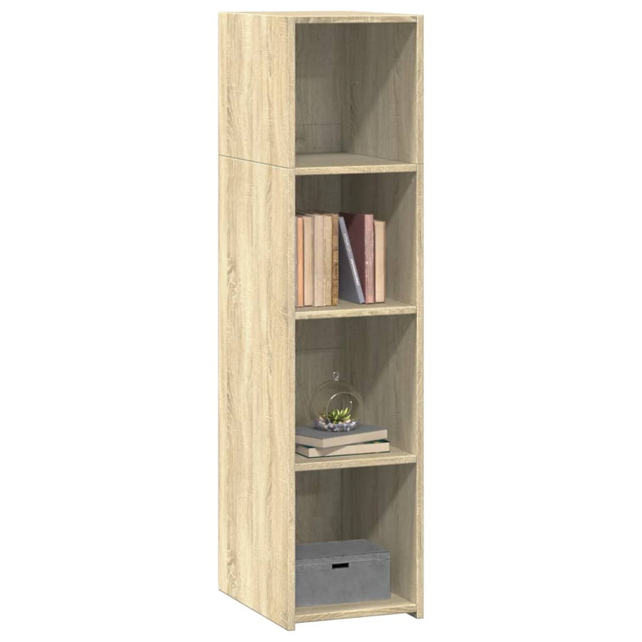 Hoge Kast 30X41X124 Cm Bewerkt Hout Kleurig Sonoma eiken