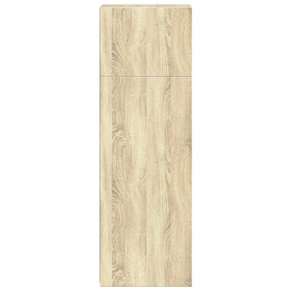 Hoge Kast 30X41X124 Cm Bewerkt Hout Kleurig Sonoma eiken