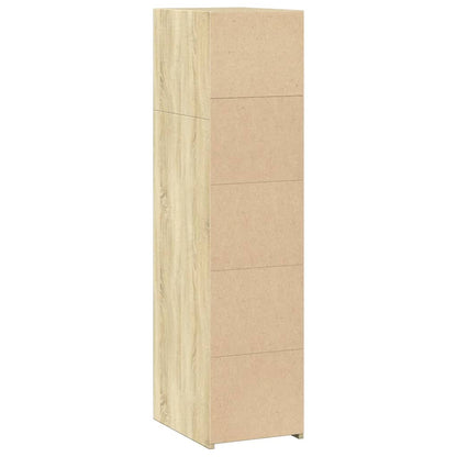Hoge Kast 30X41X124 Cm Bewerkt Hout Kleurig Sonoma eiken
