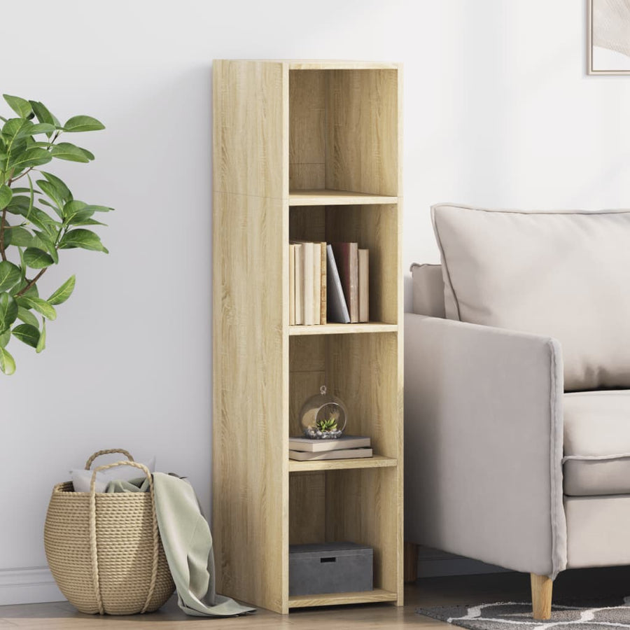 Hoge Kast 30X41X124 Cm Bewerkt Hout Kleurig Sonoma eiken