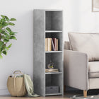 Tall cabinet 30x41x124 cm treated wood concrete grey
