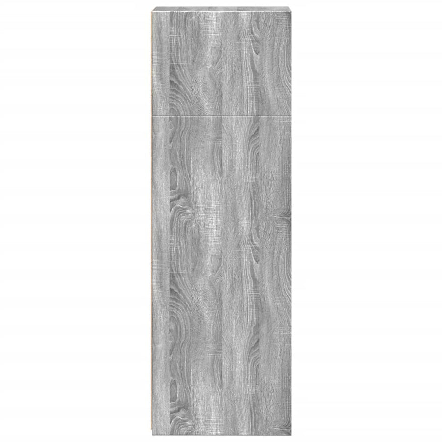 Hoge kast 30x41x124 cm bewerkt hout grijs sonoma eikenkleurig