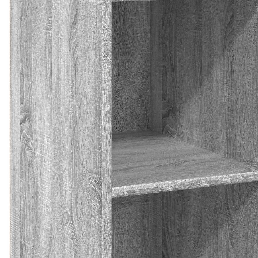 Hoge kast 30x41x124 cm bewerkt hout grijs sonoma eikenkleurig