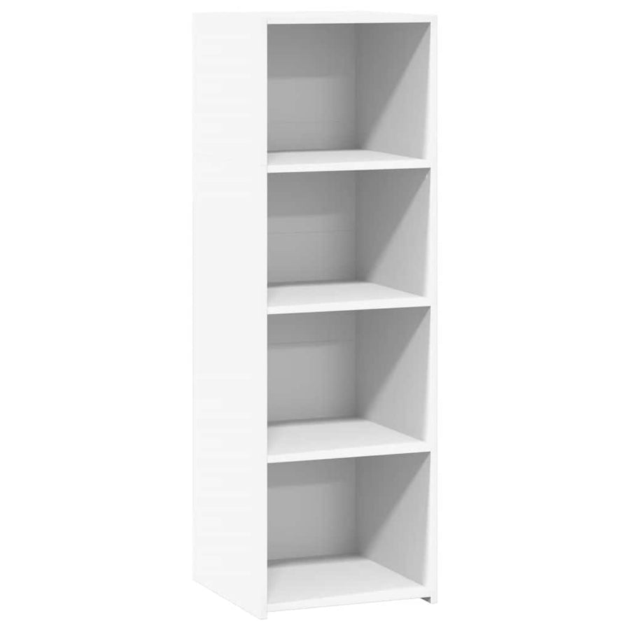 Hoge Kast 40X41X124 Cm Bewerkt Hout Wit