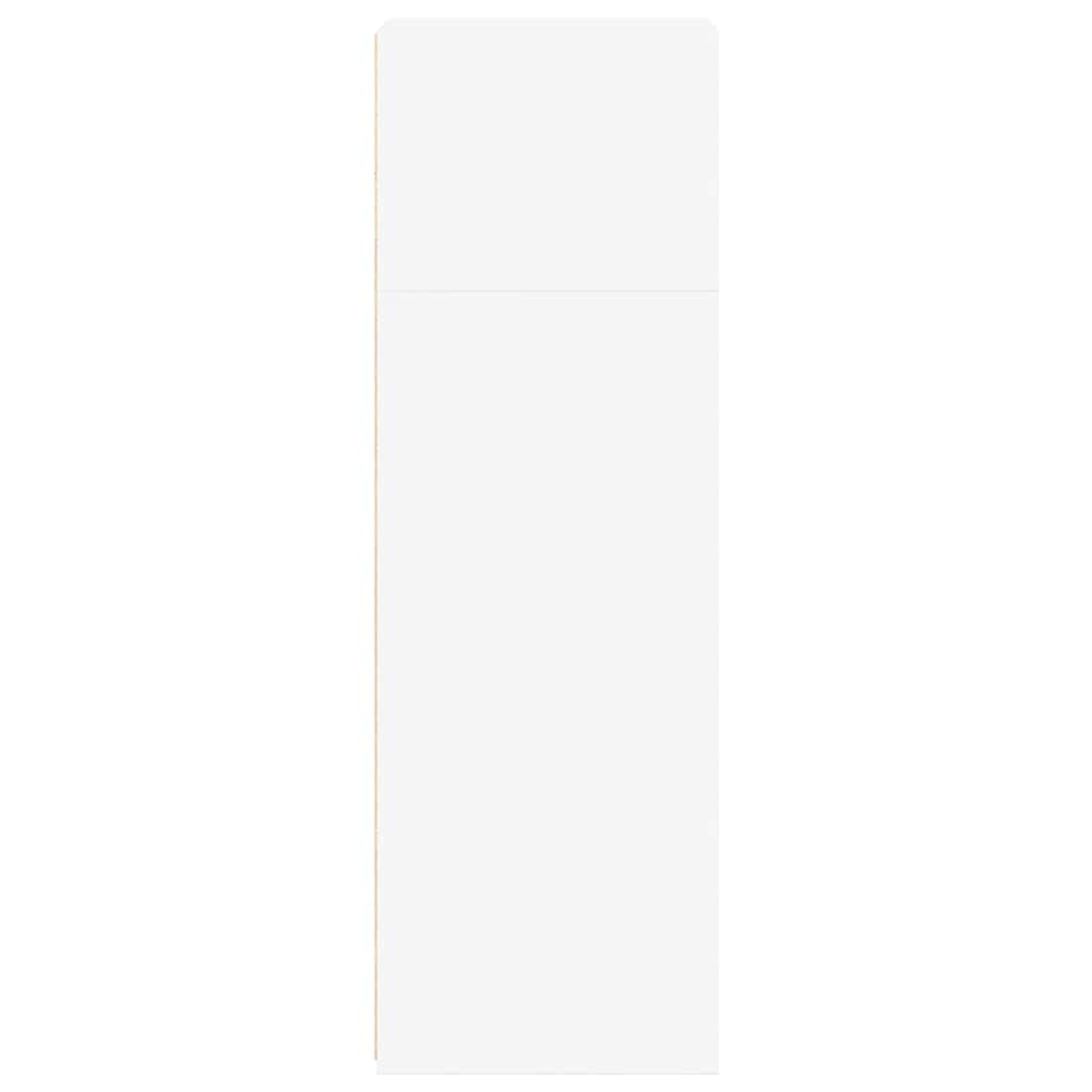 Hoge Kast 40X41X124 Cm Bewerkt Hout Wit