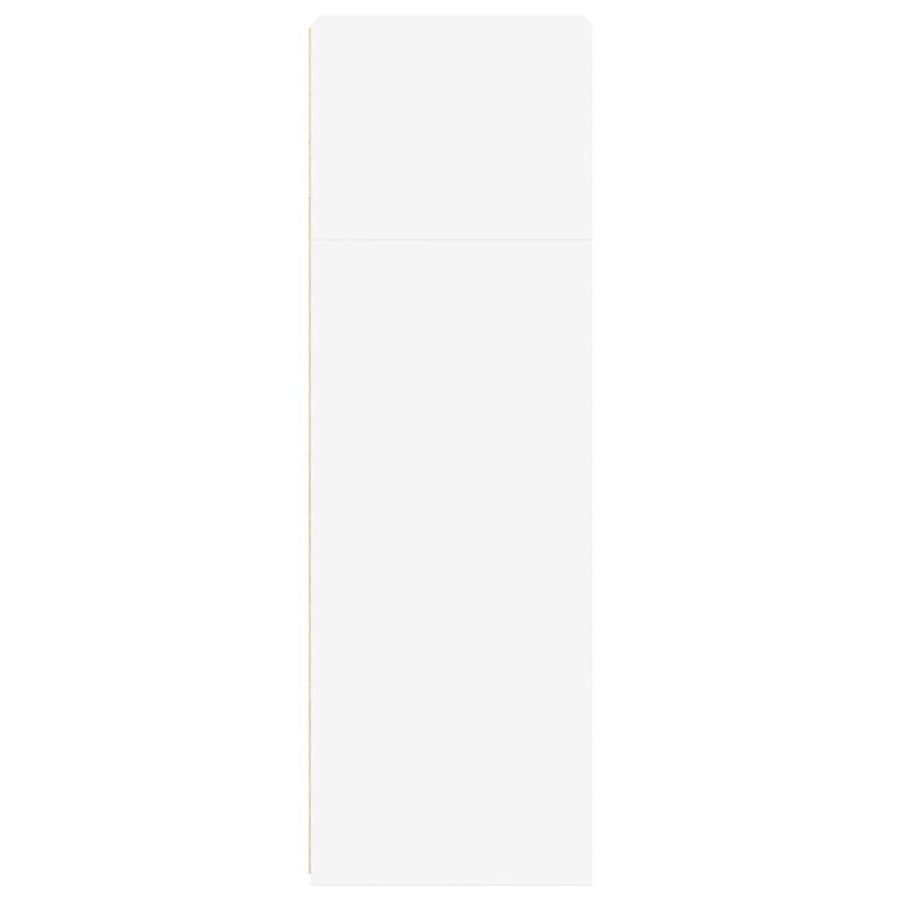 Hoge Kast 40X41X124 Cm Bewerkt Hout Wit