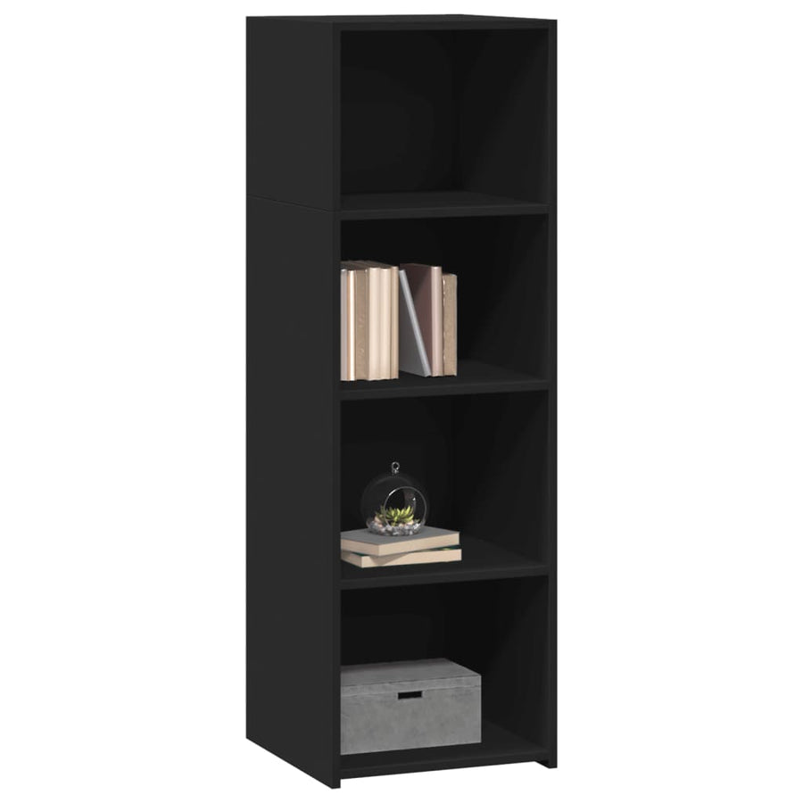 Hoge kast 40x41x124 cm bewerkt hout zwart