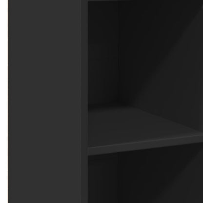 Hoge kast 40x41x124 cm bewerkt hout zwart