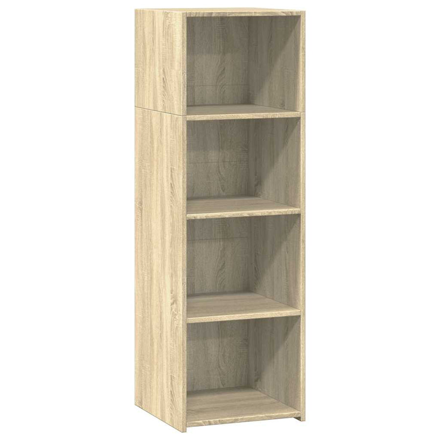 Hoge kast 40x41x124 cm bewerkt hout sonoma eikenkleurig
