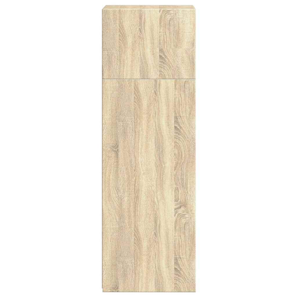 Hoge kast 40x41x124 cm bewerkt hout sonoma eikenkleurig