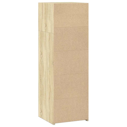 Hoge kast 40x41x124 cm bewerkt hout sonoma eikenkleurig
