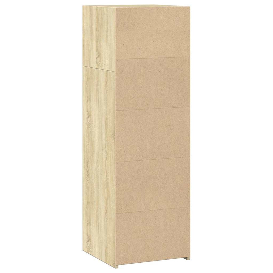 Hoge kast 40x41x124 cm bewerkt hout sonoma eikenkleurig