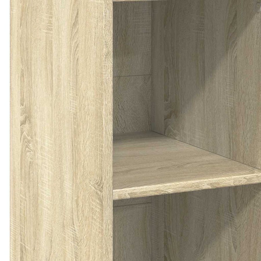 Hoge kast 40x41x124 cm bewerkt hout sonoma eikenkleurig