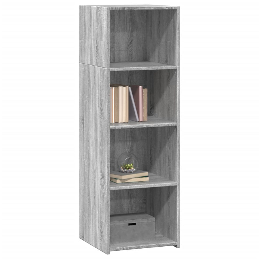 Hoge kast 40x41x124 cm bewerkt hout grijs sonoma eikenkleurig