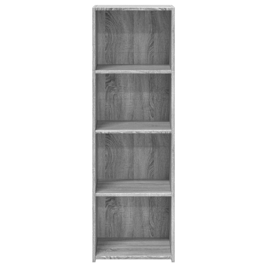 Hoge kast 40x41x124 cm bewerkt hout grijs sonoma eikenkleurig
