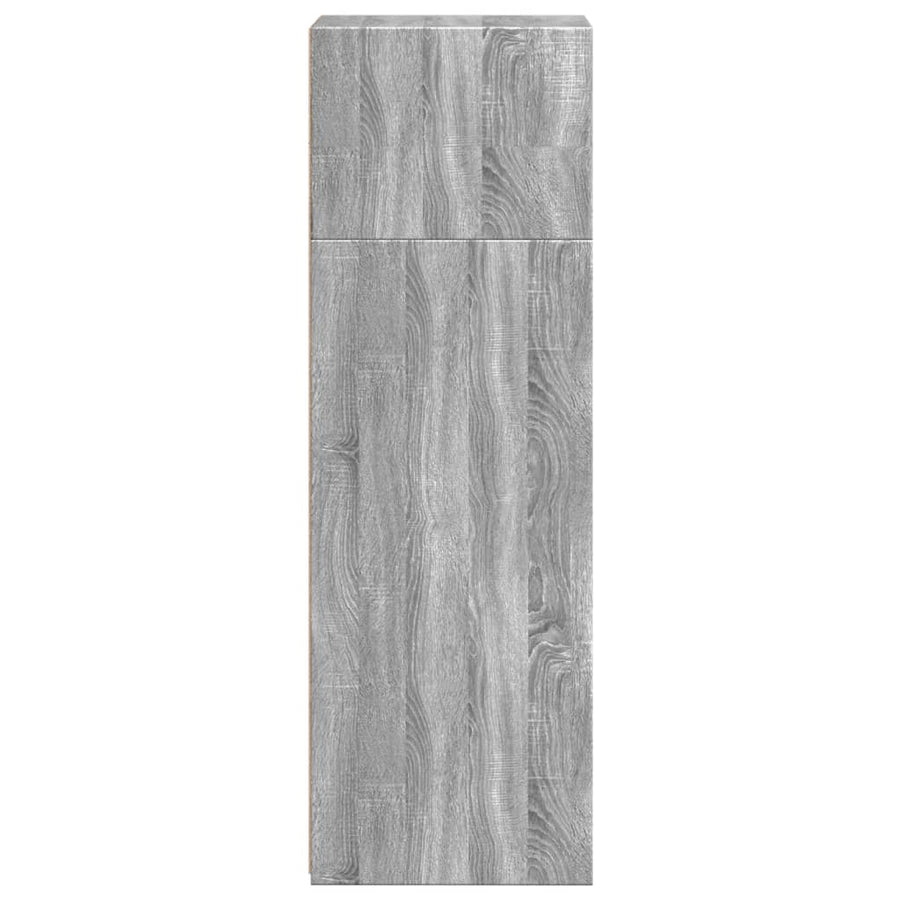 Hoge kast 40x41x124 cm bewerkt hout grijs sonoma eikenkleurig