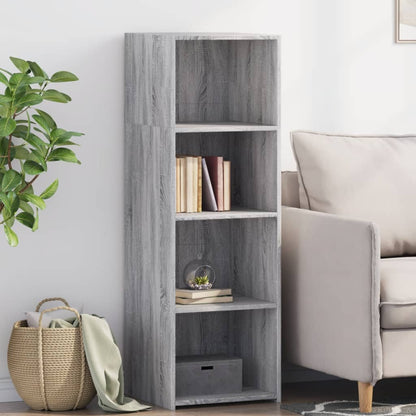 Hoge kast 40x41x124 cm bewerkt hout grijs sonoma eikenkleurig