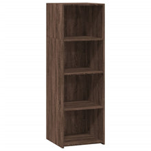Hoge kast 40x41x124 cm bewerkt hout bruin eikenkleur