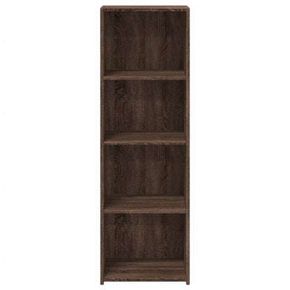 Hoge kast 40x41x124 cm bewerkt hout bruin eikenkleur