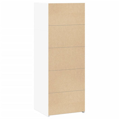 Hoge kast 45x41x124 cm bewerkt hout wit