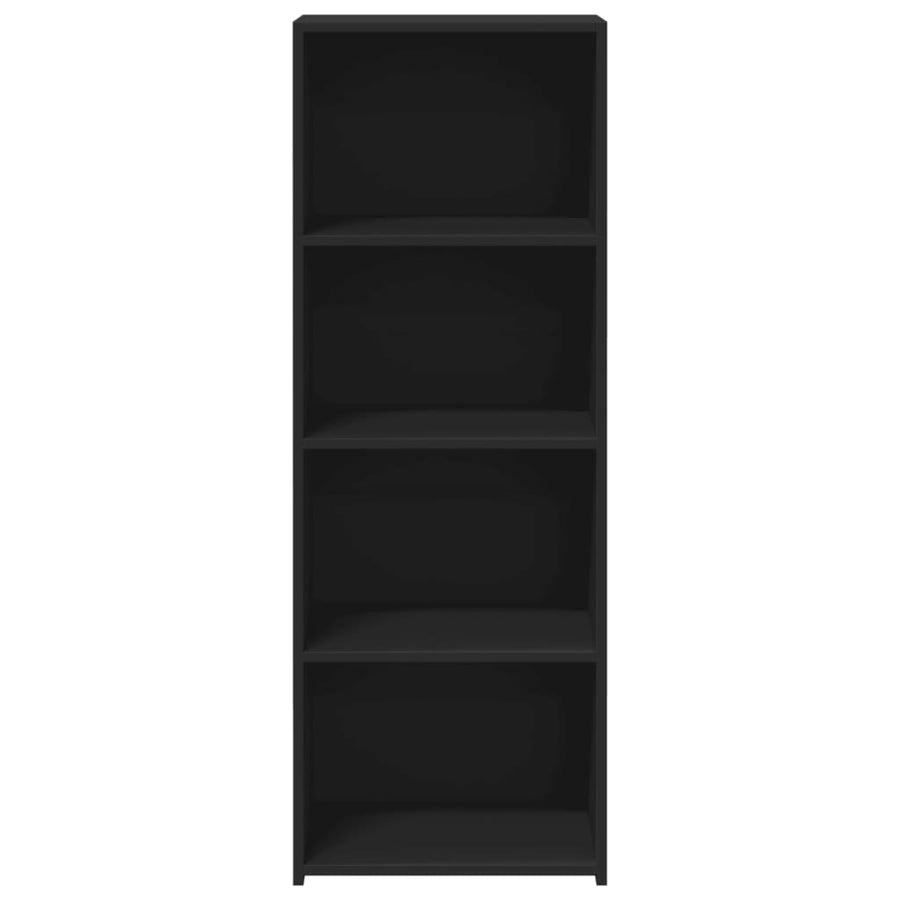 Hoge kast 45x41x124 cm bewerkt hout zwart