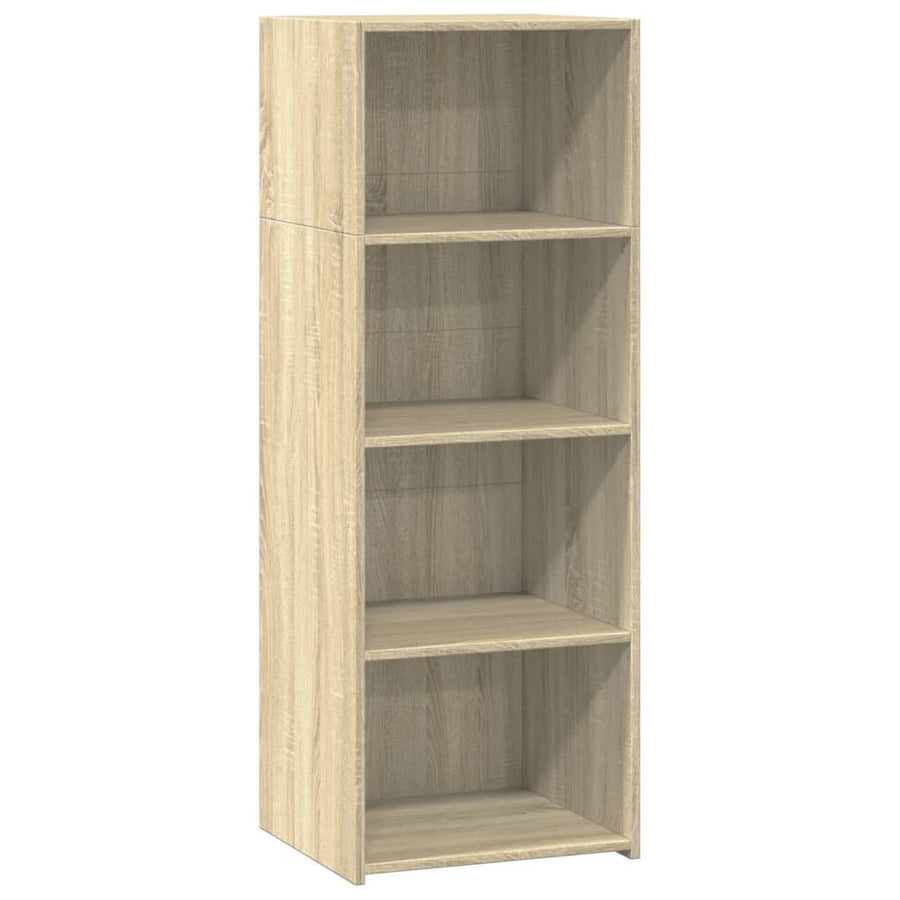 Hoge kast 45x41x124 cm bewerkt hout sonoma eikenkleurig