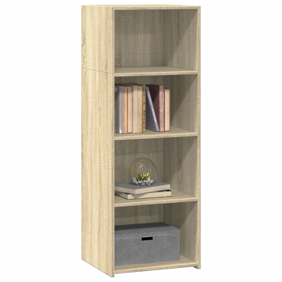 Hoge kast 45x41x124 cm bewerkt hout sonoma eikenkleurig