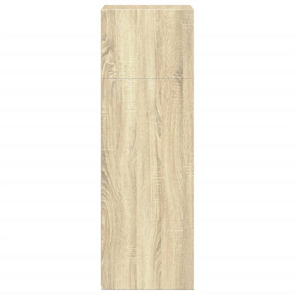 Hoge kast 45x41x124 cm bewerkt hout sonoma eikenkleurig