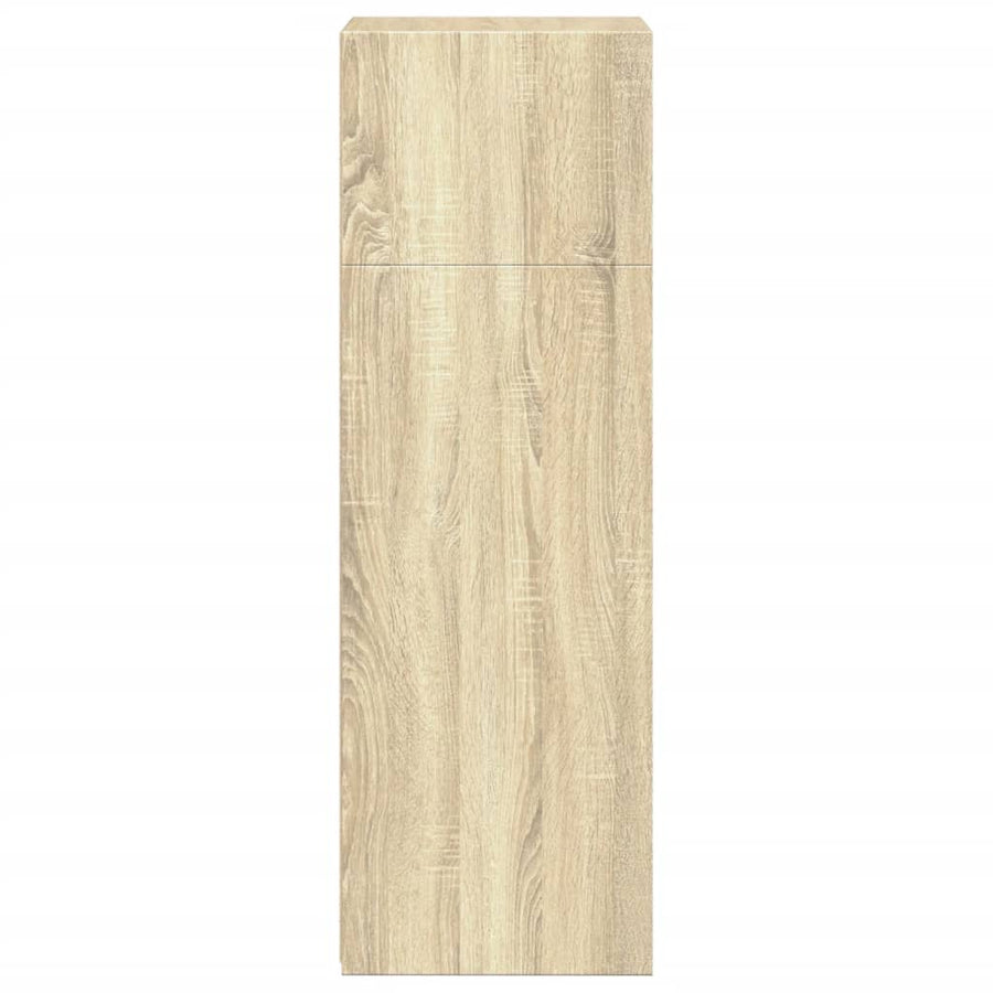 Hoge kast 45x41x124 cm bewerkt hout sonoma eikenkleurig