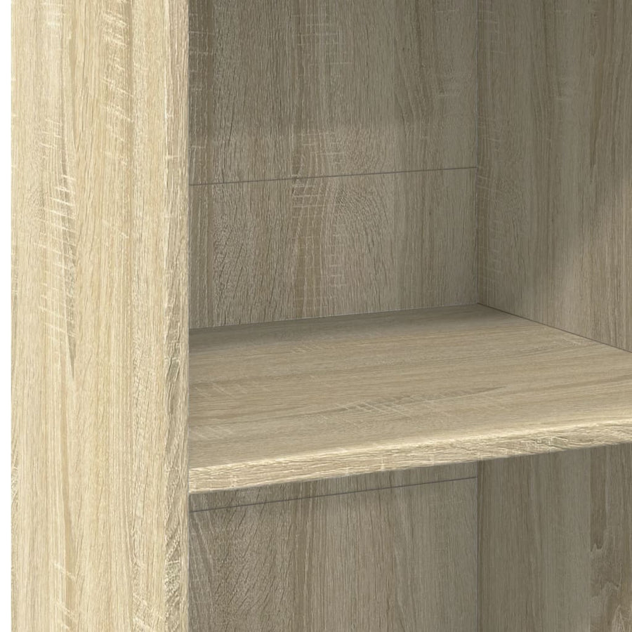 Hoge kast 45x41x124 cm bewerkt hout sonoma eikenkleurig
