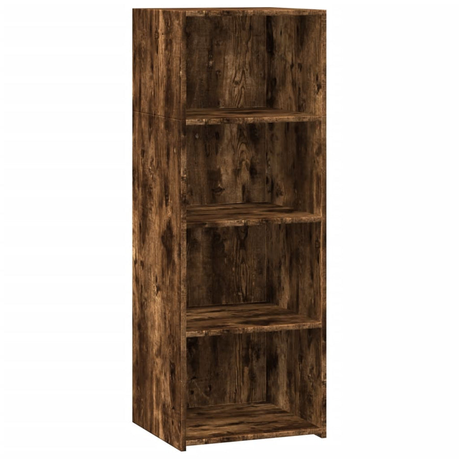 Hoge kast 45x41x124 cm bewerkt hout gerookt eikenkleurig