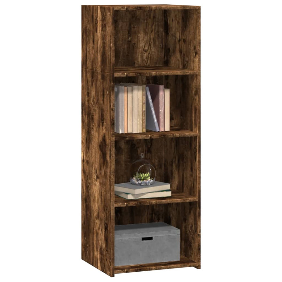 Hoge kast 45x41x124 cm bewerkt hout gerookt eikenkleurig