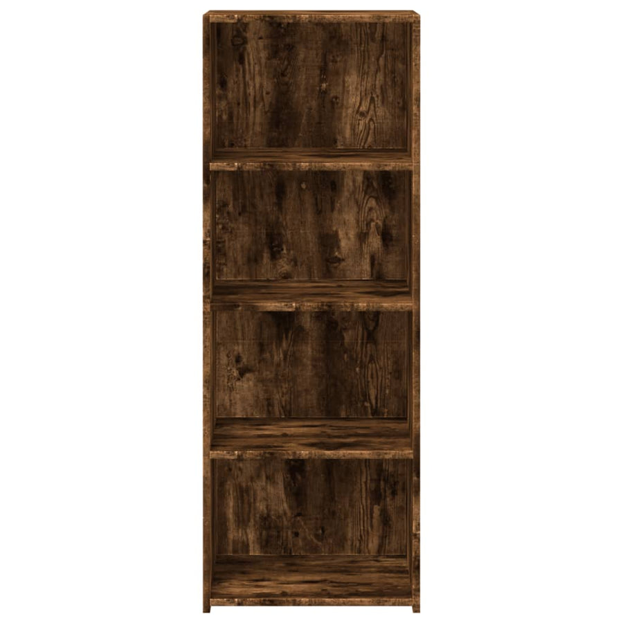 Hoge kast 45x41x124 cm bewerkt hout gerookt eikenkleurig
